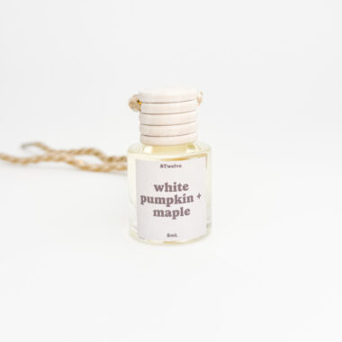 white pumpkin + maple car diffuser